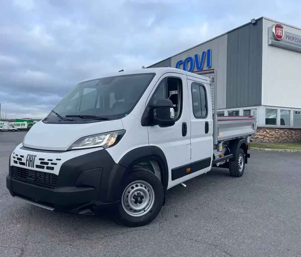 Véhicule neuf - Fiat Ducato Maxi - 140 ch - Double cabine Tri - Benne Alu